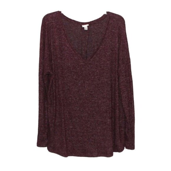 A NewDay Sweater Purple Long Sleeve V-Neck  Women's Size XXL - Picture 1 of 6